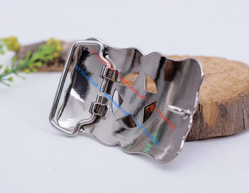 WESTERN COWBOY COWGIRL SLIVER GLOD TEXAS RANGER STAR RODEO TROPHY BELT BUCKLE