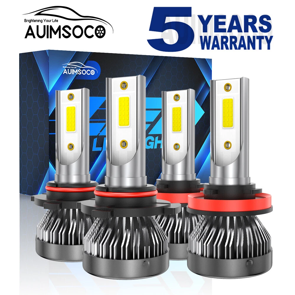 For Honda Accord Coupe 2-Door 2013-2018 Cold White LED Headlight Bulbs H11 9005