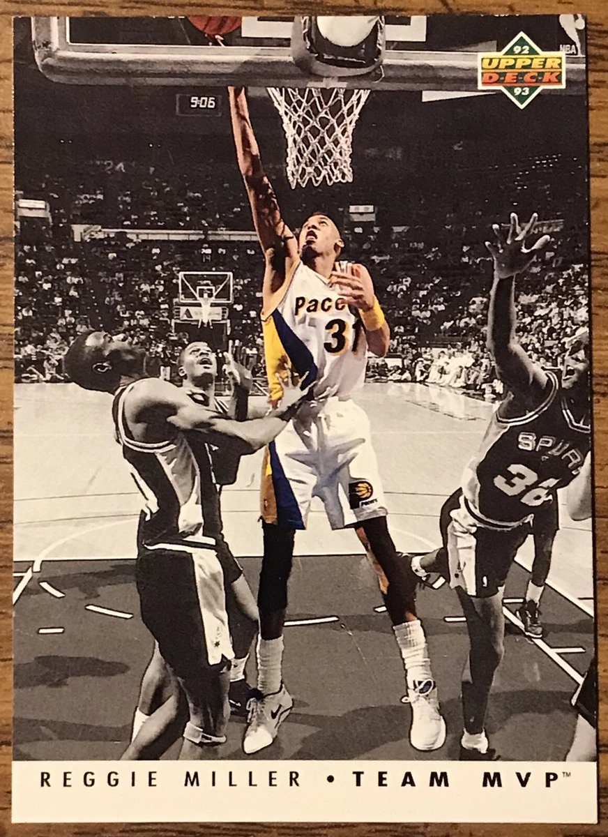 Reggie Miller 1992-93 Upper Deck Team MVP Card #TM12 Pacers NBA 