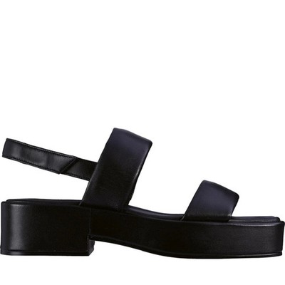 Högl Lola Women's Black Leather Open-Toe Sandals Casual 5100900-0100
