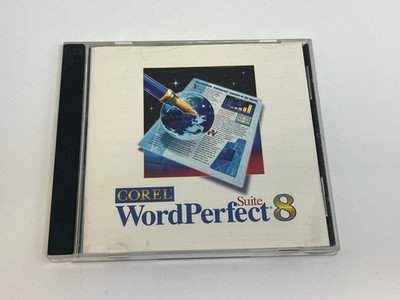 Corel WordPerfect Suite 8 CD-ROM 1997 Vintage Office Software WordPerfect 8