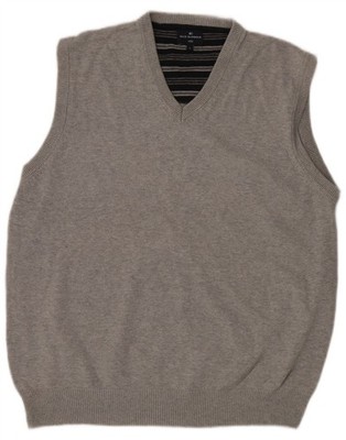 Marks & Spencer Mens Blue Harbour Vest Tank Top Large Grey DJ11