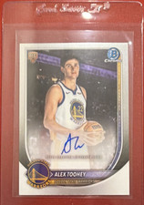 2025-26 Bowman Chrome Alex Toohey Warriors Rookie Autograph Basketball Card