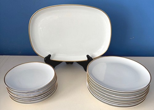 FRANCONIA K&A Krautheim Adelburg Bavaria c. 50-70's Decor Gold Crown China Pcs