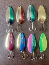 Little Cleo Casting Spoons Lot of 8 Fishing Lures 2/5 oz. Pre-Owned  #96