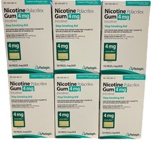 LOT Of 6 Padagis Nicotine Polacrilex Gum 4MG Arctic Mint 660 CNT 11/26 79 FR SH