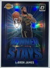 LEBRON JAMES 2024/25 PANINI OPTIC WINNER STAYS PURPLE PRIZM REFRACTOR #1 MINT