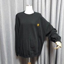 Smile French Terry Oversized Women's Sweatshirt