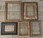 Vintage Ornate Picture Frames Art Decor Gallery Wall Gold Wood lot of 5 eco OJ