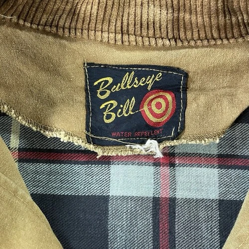 Vtg 60s Bullseye Bill Hunting Jacket Tan Duck Canvas - Mens L - like carhartt image 7