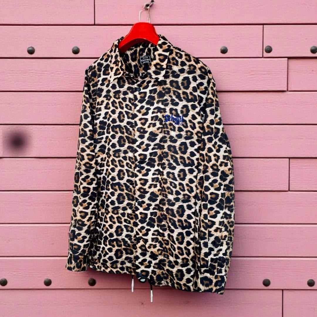 Try-on condition, good condition SCHOTT leopard f… - image 2