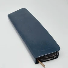 Vintage Pelikan Leder Etui Schwarz Leer für 2 Füller Stifte Füllfederhalter 