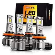 H11/H9/H8 9005/HB3 Light Bulbs Combo,    Brighter 6500K White H11 9005