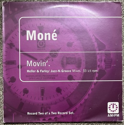 Moné - Movin' (Heller & Farley / Jazz-N-Groove Mixes) 1996 12 . Garage House VG+