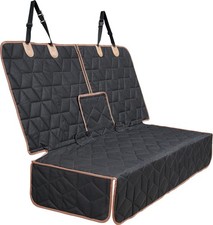 Dog Car Seat Cover for Back Seat, Heavy-Duty Non-Slip Waterproof Car Bench Pr...