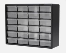 Akro-Mils large drawer 20 in 24-Draw Cabinet Parts Storage SEE DESCRIPTION 