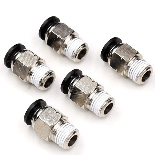 Push to Connect Tube Fitting PC 1/4" Tube Od x 1/8" NPT Thread Quick Connect Air