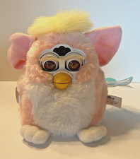 Vtg 1999 Original Lt Pink Yellow Hair Furby Baby By Tiger Elec Tested Works