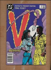 V  #18  DC LAST FINAL ISSUE  1986  VISTORS  TV SHOW NEWSSTAND UPC CODE