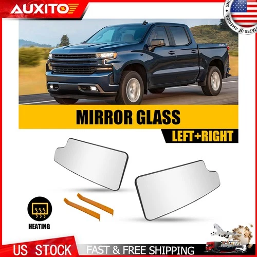 2PCS Heated Lower Mirror Glass For 2020-2021 GMC Sierra 1500 2500HD 3500HD