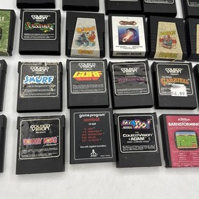 24 Coleco Colecovision Games Donkey Kong Jr Zaxxon Smurfs popeye Journey Panic