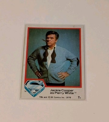 Superman 1978 Topps Jackie Cooper as Perry White 7 PLEASE READ BEFORE BUYING
