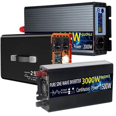 2000W 3000W 4000W Reiner Sinus Wechselrichter 12V auf 230V Spannungswandler LCD