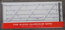 Vintage Original The Alcoa Aluminum Gate Company Sales Brochure w/Response Card