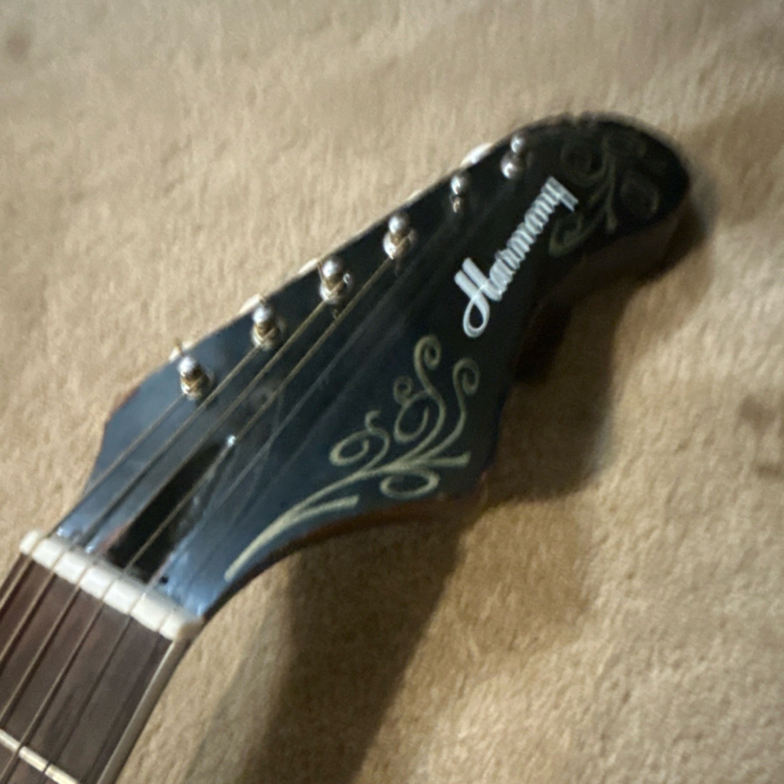 Harmony VINTAGE! H-181 1968s natural guitar!!!