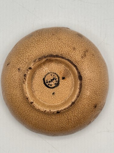 RARE ANTIQUE AMERICAN 1800s ROUND MINI MOLD SIGNED YELLOW ROCK YELLOW WARE 3.5” - Picture 7 of 15