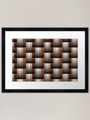Rechteck Design Gerahmter Kunstdruck Gerahmtes Wandbild Poster Leinwanddruck Bild