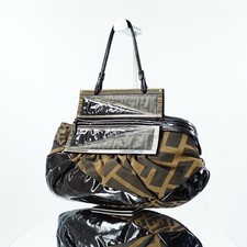 Fendi Pre-Owned Authentic Underarm Bag Monogram Free Tracked Shipping