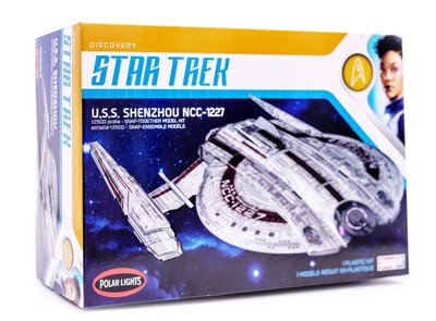 Polar Lights Star Trek Discovery USS Shenzhou - 1/2500 Scale Snap Assembly Plast