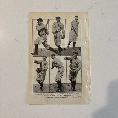 1915 Philadelphia Phillies - Whitted/Nichoff/Paskert/Killifer/Eppa Rixey/Burns