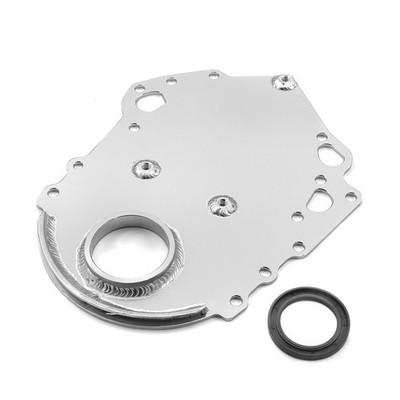 Ford 351C Cleveland Silver Aluminum Timing Cover with Seal
