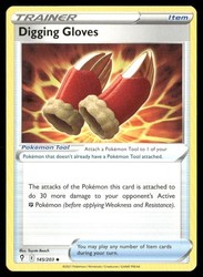 Digging Gloves 145/203 Evolving Skies Uncommon Trainer
