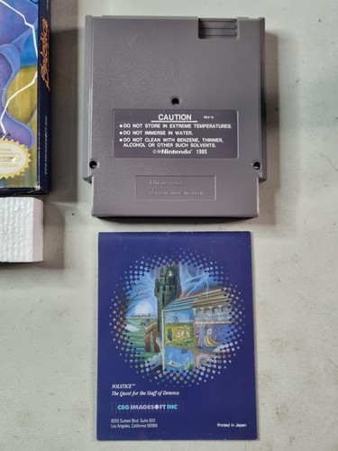 Solstice: The Quest for the Staff of Demnos Nintendo NES komplett mit Poster CIB - Bild 8 von 15