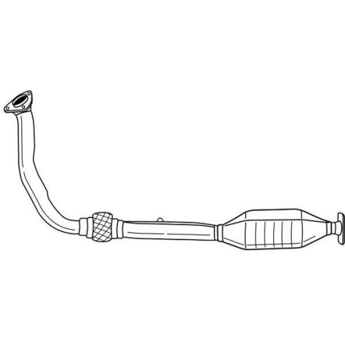 Catalyseur Sigam 41108 pour Opel Astra et Corsa en acier inoxydable