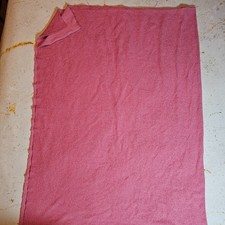 Rust Terracotta Terry Cloth Knit Fabric 2-Way Stretch 39"x60"   Soft Towel-Like