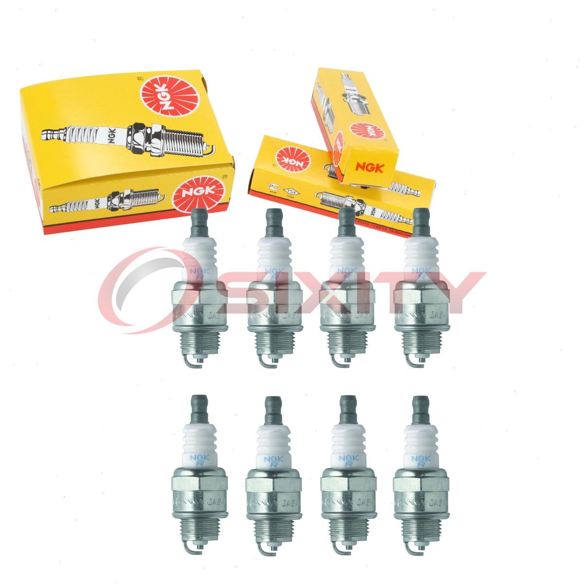 8 pc NGK 5113 BPMR4A SOLID Standard Spark Plugs for W9PR-U 98073-54776 rd