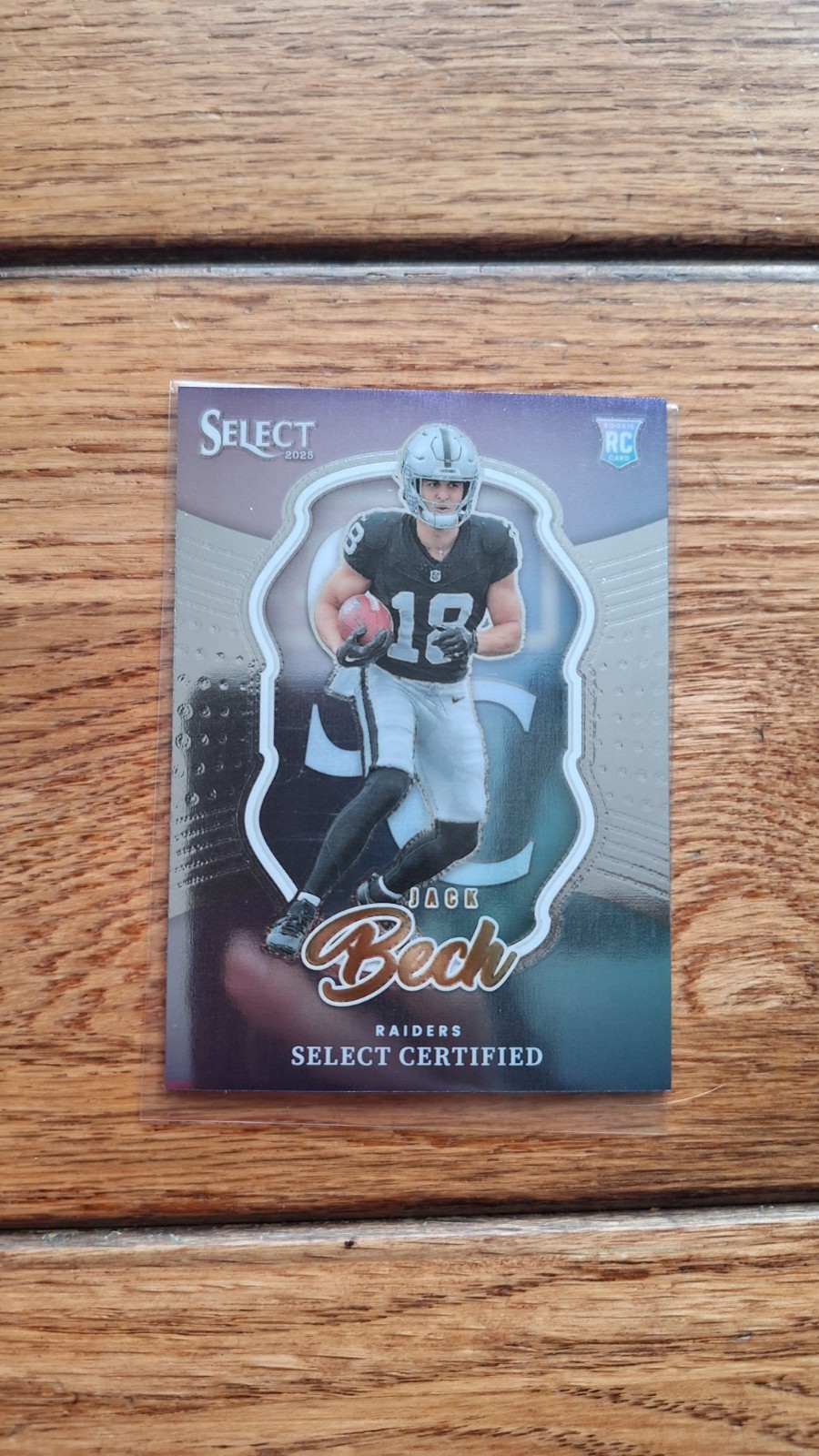 2025 Panini Select Jack Bech Certified Rookies RC Silver Prizm #21 Raiders