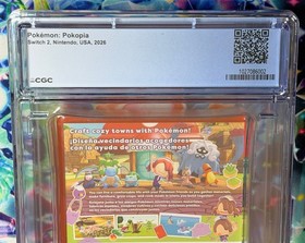 NEW 2026 SWITCH 2 POKEMON POKOPIA 1st PRINT CGC USA 9.8 Y-Fold A++ NOT PSA VGA