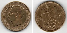 Romania 20 Lei 1930 Carol II ss/vz