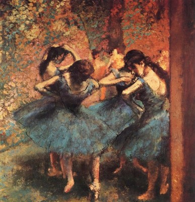 017 Edgar Degas - Blue Dancers c.1895 - Giclée Fine Art