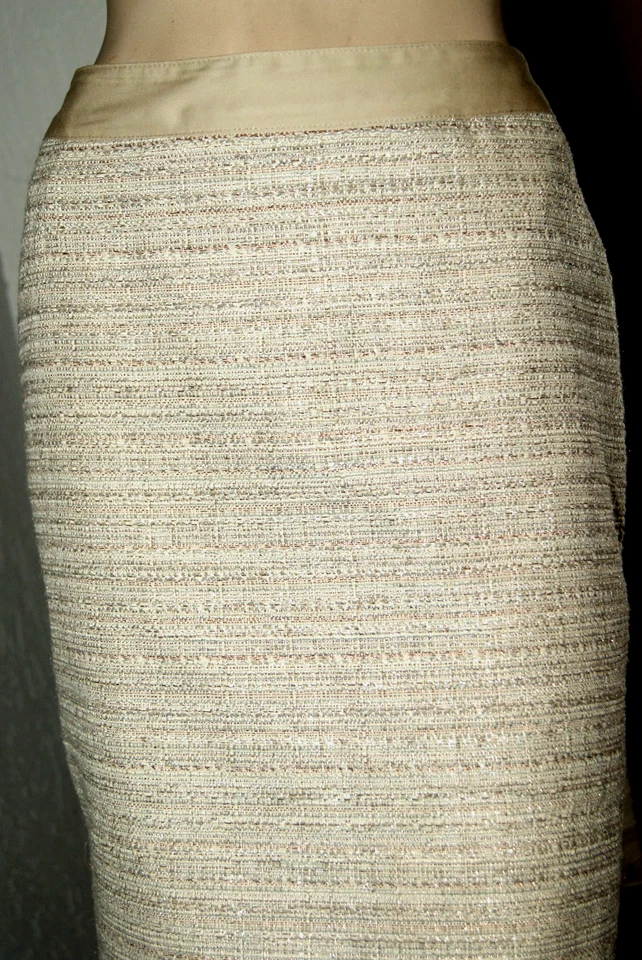 Winterrock *  Wollrock  * ROCK * Minirock Glitzereffekt beige nw 40 - Bild 4 von 4