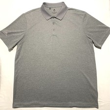 Adidas Performance Polo Gray NEW Men  s Size XL Stretch Golf