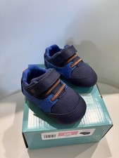 NEW NIP Stride rite Baby Boys soft Kylin Sneaker Navy 3 M Infant