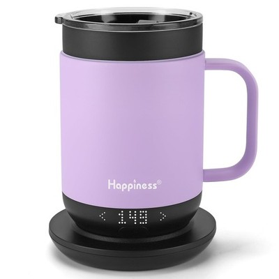 Smart Heated Coffee Mug,16oz Rechargeable Electric Self Heating Temperature C...