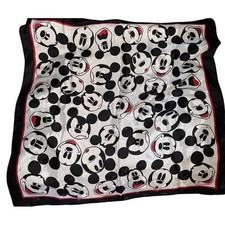 Vintage Mickey Co. Disney Scarf 30x30 Honey Fashions Made in Korea
