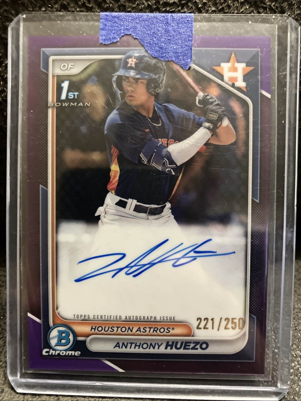 2024 Bowman Chrome ANTHONY HUEZO 1ST Purple AUTO /250